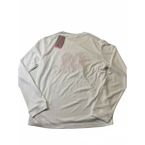 Saucony Womens XL Hydrator Long Sleeve White Crew‎ Neck T-Shirt w/appliqué NWT - Picture 6 of 8